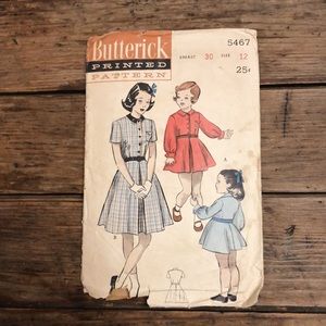 Antique Butterick pattern circa 1950-51